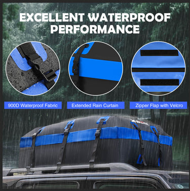 Buy X - BULL Waterproof Car Roof Cargo Bag 595L Top Rack Carrier Luggage Storage Cube - Mud Tracks